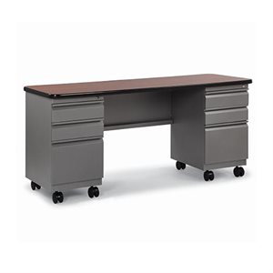 d double pedistal desk 2 box / box / file